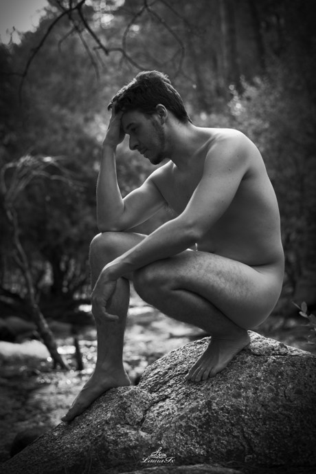 Artistico masculino desnudo Fotografía del